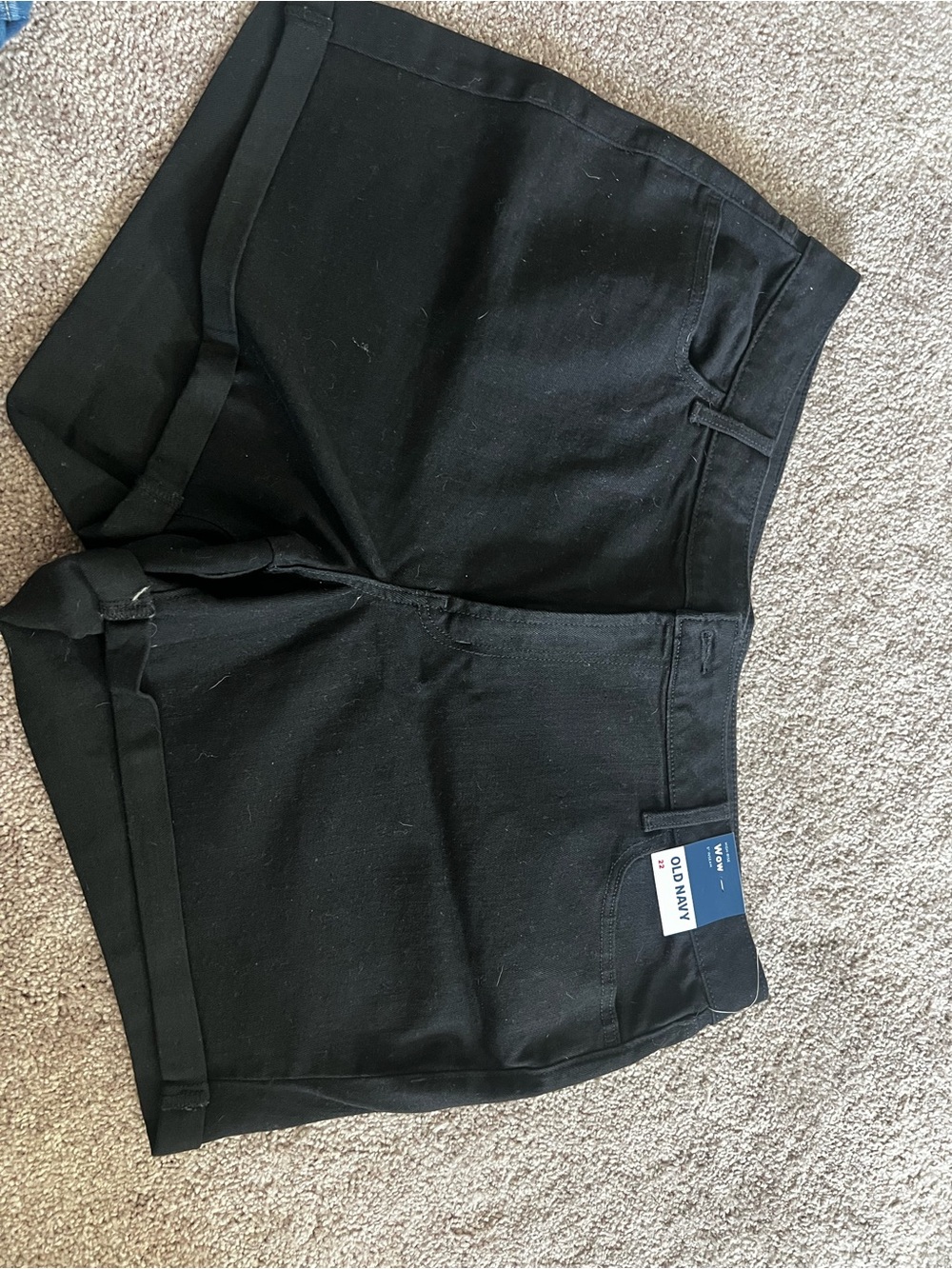 Old Navy Black High-Rise 5" Inseam Shorts